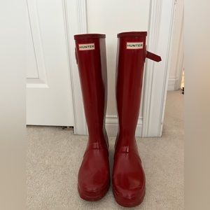 Red Hunter Boots